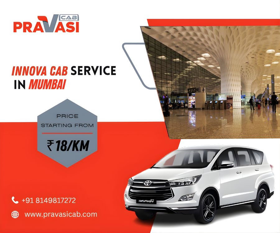 Innova Cab Service in Mumbai by Pravasi Cab